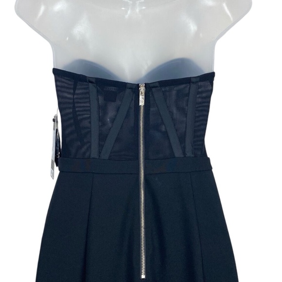 Marciano Devona Strapless Jumpsuit Wide Leg Black - Picture 11 of 15